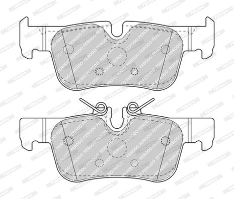 Комплект гальмівних колодок BMW 1, BMW 2, BMW X1, FERODO (FDB4954)