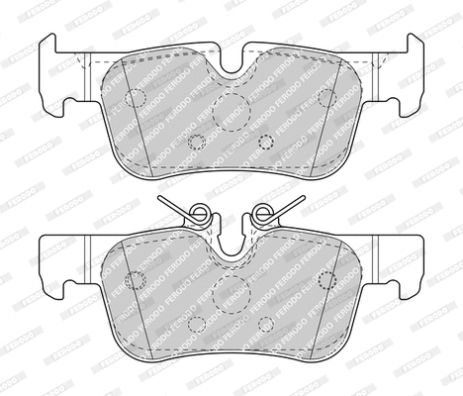 Комплект гальмівних колодок BMW 1, BMW 2, BMW X1, FERODO (FDB4954)