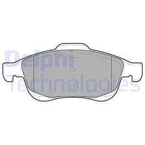 Комплект тормозных колодок PEUGEOT PARTNER, CITROËN BERLINGO, CITROËN C4, DELPHI (LP2101)