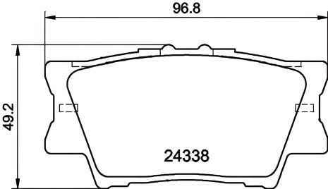 Тормозные колодки DAIHATSU ALTIS, LEXUS ES, LANDWIND (JMC), NISSHINBO (NP1016)