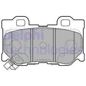 Комплект гальмівних колодок FORD ECOSPORT, NISSAN 370Z, INFINITI QX70, DELPHI (LP2157)