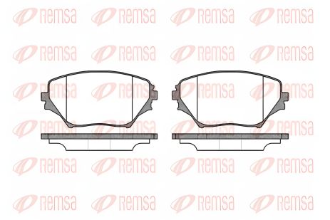 Комплект тормозных колодок TOYOTA RAV4, REMSA (081300) Комплект тормозных колодок TOYOTA RAV4, REMSA (081300)