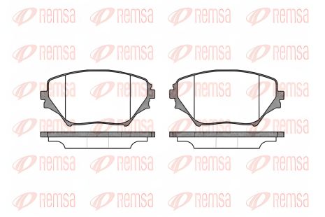 Комплект гальмівних колодок для TOYOTA RAV4, REMSA (081300)