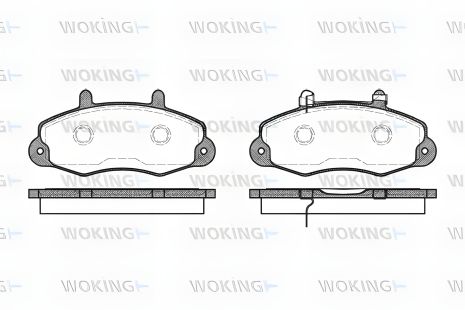 Комплект колодок гальмівних FORD TRANSIT, WOKING (P291302) Комплект колодок гальмівних FORD TRANSIT, WOKING (P291302)