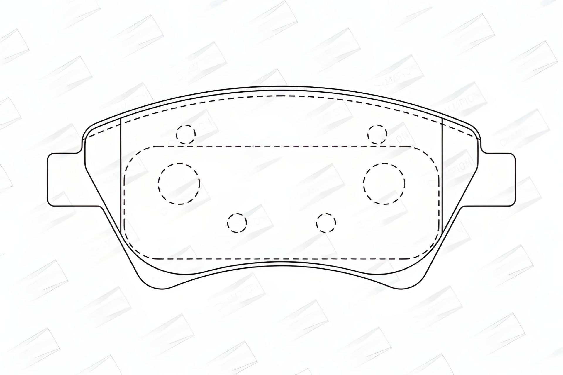 Комплект тормозных колодок для RENAULT MEGANE, RENAULT GRAND SCÉNIC, RENAULT SCÉNIC, CHAMPION (573124CH) Комплект тормозных колодок для RENAULT MEGANE, RENAULT GRAND SCÉNIC, RENAULT SCÉNIC, CHAMPION (573124CH)