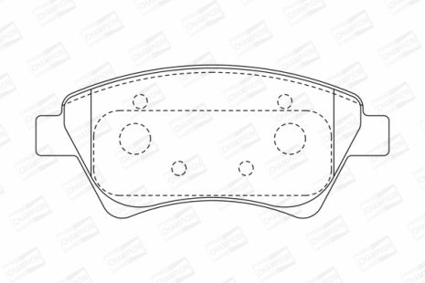 Комплект гальмівних колодок RENAULT MEGANE, RENAULT GRAND SCÉNIC, RENAULT SCÉNIC, CHAMPION (573124CH)