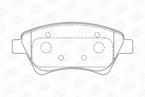 Комплект тормозных колодок RENAULT MEGANE, RENAULT GRAND, RENAULT SCÉNIC, CHAMPION (573124CH)