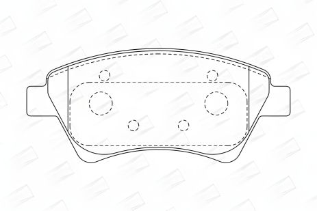 Комплект тормозных колодок для RENAULT MEGANE, RENAULT GRAND SCÉNIC, RENAULT SCÉNIC, CHAMPION (573124CH)