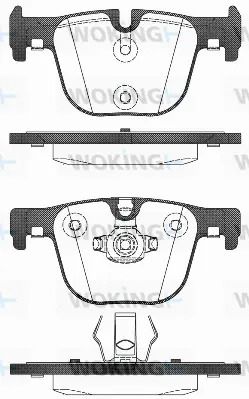 Комплект гальмівних колодок BMW 4, BMW 3, WOKING (P1593300)