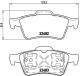 Комплект гальмівних колодок BAIC SENOVA, NISSAN PRIMERA, RENAULT ESPACE, BREMBO (P59044)