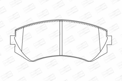 Комплект гальмівних колодок NISSAN PATROL, NISSAN ALMERA, NISSAN 240SX, CHAMPION (572541CH)