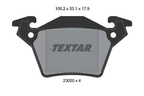 Комплект колодок гальмівних MB V-CLASS, MB VITO, TEXTAR (2302001)