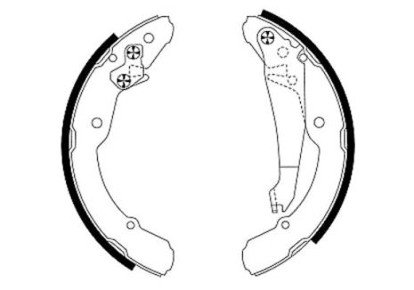 Комплект гальмівних колодок BYD G3, VW CADDY, STREETSCOOTER WORK, HELLA PAGID (8DB355001691)