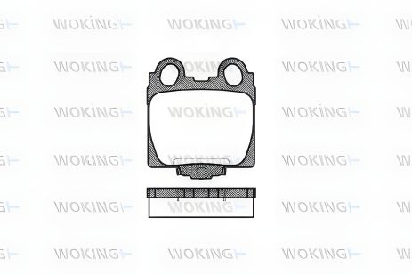 Комплект гальмівних колодок LEXUS IS, LEXUS SC, LEXUS GS, WOKING (P643304) Комплект гальмівних колодок LEXUS IS, LEXUS SC, LEXUS GS, WOKING (P643304)