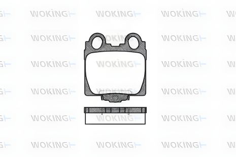 Комплект гальмівних колодок LEXUS IS, LEXUS SC, LEXUS GS, WOKING (P643304) Комплект гальмівних колодок LEXUS IS, LEXUS SC, LEXUS GS, WOKING (P643304)