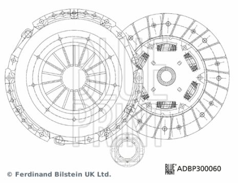 Комплект зчеплення AUDI A4, AUDI A6, BLUE PRINT (ADBP300060)