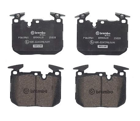Комплект тормозных колодок BMW 2, BMW 4, BREMBO (P06096X)
