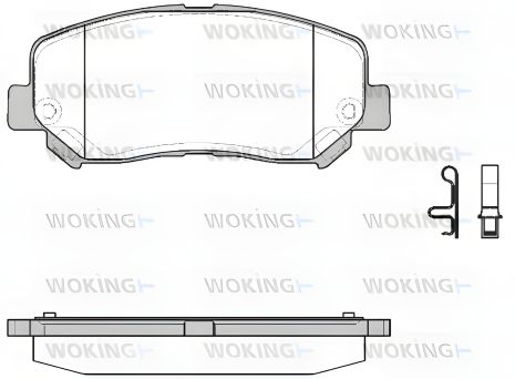 Комплект гальмівних колодок JEEP CHEROKEE, WOKING (P1413322) Комплект гальмівних колодок JEEP CHEROKEE, WOKING (P1413322)