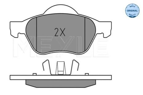 Комплект тормозных колодок RENAULT LAGUNA, MEYLE (0252321518)