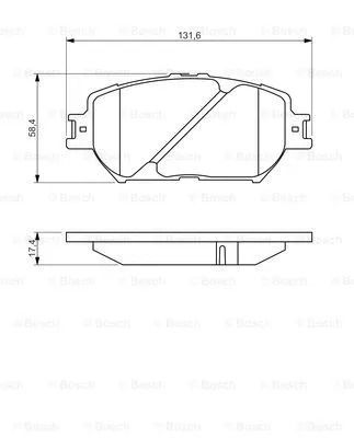 Гальмівних колодок комплект LEXUS GS, BOSCH (0986494418) Гальмівних колодок комплект LEXUS GS, BOSCH (0986494418)