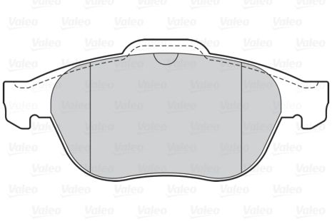 Комплект гальмівних колодок RENAULT LAGUNA, RENAULT SCÉNIC, VALEO (302221)