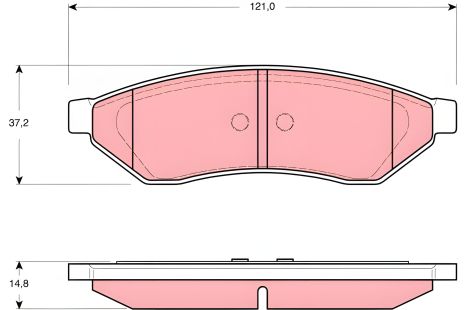 Гальмівних колодок комплект, CHEVROLET EPICA, DAEWOO TOSCA, DAEWOO MAGNUS, TRW (GDB3346) Гальмівних колодок комплект, CHEVROLET EPICA, DAEWOO TOSCA, DAEWOO MAGNUS, TRW (GDB3346)
