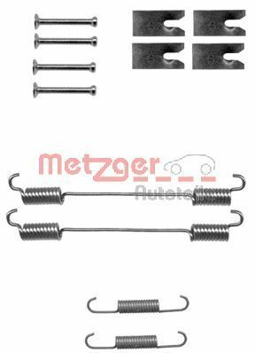 Монтажный к-кт тормозных колодок FIAT FIORINO, FIAT DOBLO, METZGER (1050862)