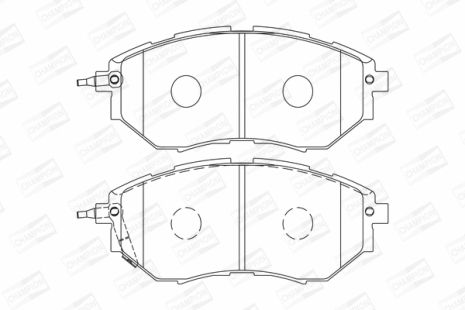 Комплект тормозных колодок SUBARU LEGACY, SUBARU WRX, SUBARU OUTBACK, CHAMPION (572638CH)