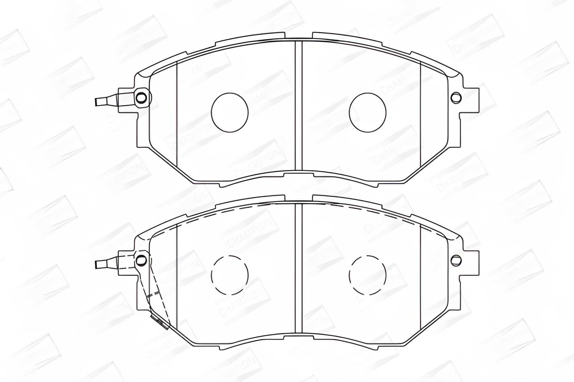 Комплект гальмівних колодок для SUBARU LEGACY, SUBARU WRX, SUBARU OUTBACK, CHAMPION (572638CH) Комплект гальмівних колодок для SUBARU LEGACY, SUBARU WRX, SUBARU OUTBACK, CHAMPION (572638CH)