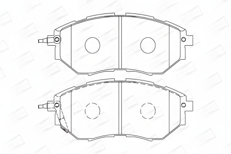 Комплект гальмівних колодок для SUBARU LEGACY, SUBARU WRX, SUBARU OUTBACK, CHAMPION (572638CH) Комплект гальмівних колодок для SUBARU LEGACY, SUBARU WRX, SUBARU OUTBACK, CHAMPION (572638CH)