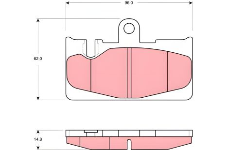 Комплект гальмівних колодок TOYOTA CELSIOR, LEXUS LS, TRW (GDB3323) Комплект гальмівних колодок TOYOTA CELSIOR, LEXUS LS, TRW (GDB3323)