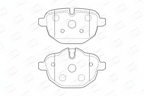 Комплект гальмівних колодок BMW 5, BUICK LESABRE, BMW X4, CHAMPION (573352CH) Комплект гальмівних колодок BMW 5, BUICK LESABRE, BMW X4, CHAMPION (573352CH)