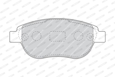 Гальмівних колодок комплект PEUGEOT 307, CITROËN C4, CITROËN XSARA, FERODO (FDB5028)