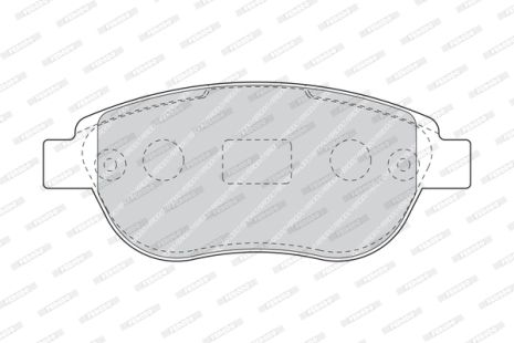 Гальмівних колодок комплект PEUGEOT 307, CITROËN C4, CITROËN XSARA, FERODO (FDB5028)