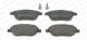 Комплект тормозных колодок PEUGEOT 307, CITROËN C4, CITROËN XSARA, FERODO (FDB5028)