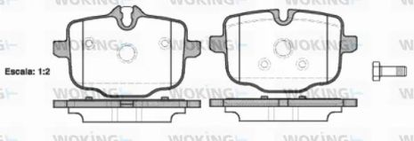 Комплект тормозных колодок BMW 6, BMW 5, BMW 7, WOKING (P1533300)