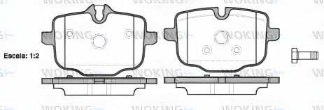 Комплект гальмівних колодок BMW 6, BMW 5, BMW 7, WOKING (P1533300) Комплект гальмівних колодок BMW 6, BMW 5, BMW 7, WOKING (P1533300)