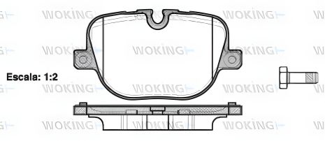 Тормозных колодок Комплект для LAND ROVER, WOKING (P1508300)