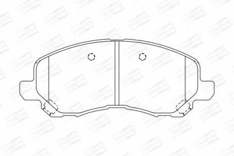 Комплект гальмівних колодок PEUGEOT 4008, CITROËN C4, CHRYSLER SEBRING, CHAMPION (573278CH)