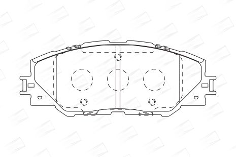 Комплект тормозных колодок для моделей LEXUS NX, TOYOTA RAV4, TOYOTA AURIS, CHAMPION (572569CH)
