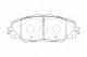 Комплект тормозных колодок для моделей LEXUS NX, TOYOTA RAV4, TOYOTA AURIS, CHAMPION (572569CH)