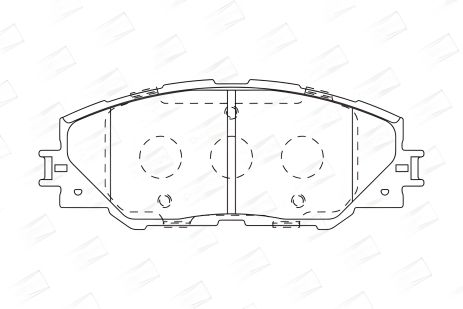 Комплект тормозных колодок для моделей LEXUS NX, TOYOTA RAV4, TOYOTA AURIS, CHAMPION (572569CH)