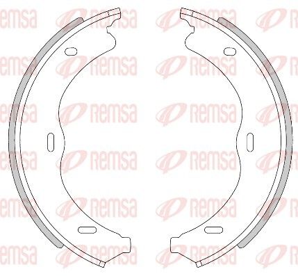 Комплект колодок стояночного тормоза MB S-CLASS, REMSA (446900)