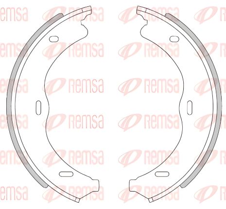Колодки гальма стоянки комплект MB S-CLASS, REMSA (446900)
