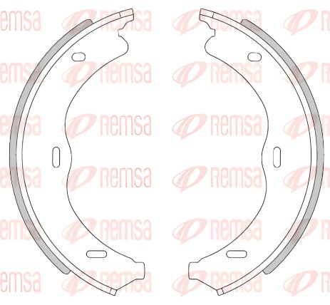 Колодки гальма стоянки комплект MB S-CLASS, REMSA (446900)