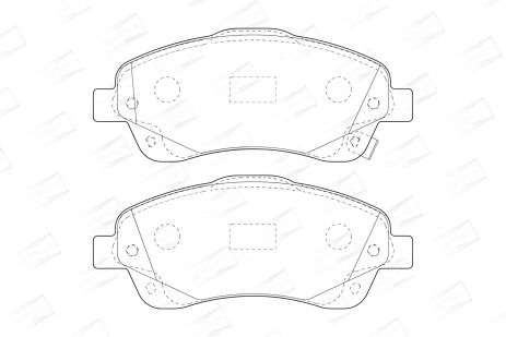 Комплект тормозных колодок для TOYOTA COROLLA и AVENSIS, CHAMPION (572485CH) Комплект тормозных колодок для TOYOTA COROLLA и AVENSIS, CHAMPION (572485CH)