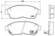 Комплект тормозных колодок TOYOTA CALDINA, TOYOTA CRESTA, TOYOTA CROWN, BREMBO (P83034)