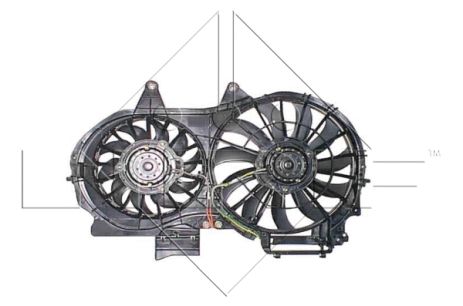Вентилятор охлаждения радиатора SEAT EXEO, AUDI A4, AUDI A6, NRF (47205)