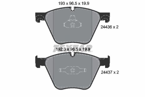 Комплект тормозных колодок BMW X6, BMW X5, BMW 5, TEXTAR (2443601)