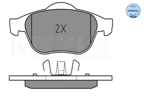 Комплект гальмівних колодок RENAULT ESPACE, RENAULT VEL, RENAULT LAGUNA, MEYLE (0252324818)